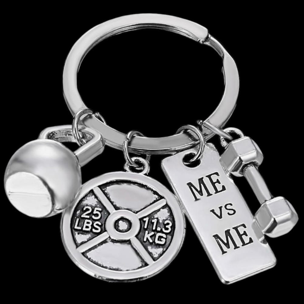 SportyBella Sport Jewelry “Me vs. Me” KeyChain